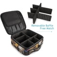thumbnail image 4 of FORMRS Travel Makeup Bag Large Capacity Train Case Cosmetic Organizer with Adjustable Dividers, Bright Skeleton, 4 of 8