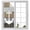 Brown, variant on Blue Nautical Anchor Privacy Window Film, Decorative Frosted Glass Window Film, Rustic Distressed Wood Grain Reusable Peel and Stick Static Cling for Home Bathroom Office Glass Door 23.6"x59"