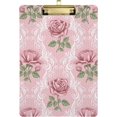 thumbnail image 1 of FMSHPON Retro Flower Roses Clipboard Hardboard Wood Nursing Clip Board and Pull for Standard A4 Letter 13x9 inches, 1 of 8