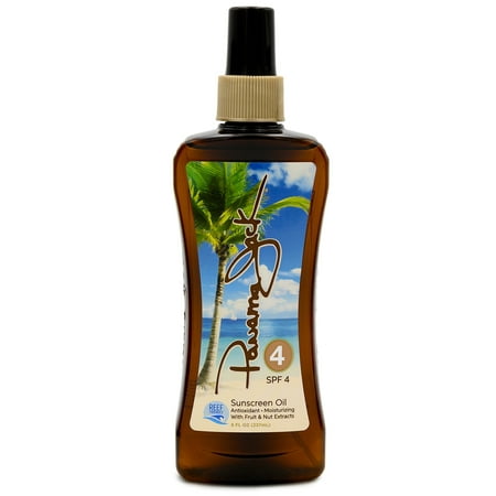Panama Jack Sunscreen Tanning Oil - SPF 4, Reef Friendly, PABA, Paraben, Gluten & Cruelty Free, Antioxidant Formula with Exotic Oils and Fruit & Nut Extracts, 8 FL OZ (Pack of (Best Homemade Tanning Oil)