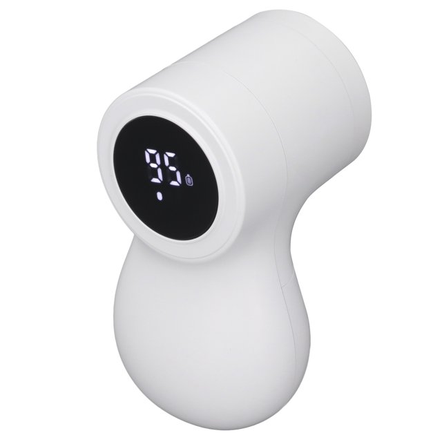 Electric Fuzz Remover, Double Protection Digital Display 3 Speeds Fabric Shaver 6 Blades for Scarves