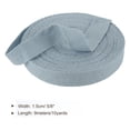 thumbnail image 2 of Cotton Twill Tape 5/8" 10 Yards Cotton Ribbon Bias Binding Tape Herringbone Webbing Trim for Sewing Iron Grey, 2 of 6