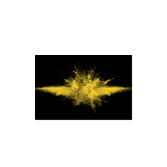 cuadro decorativo yellow splash lienzo by suma 1 pieza 30 X 45 CM