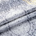 thumbnail image 2 of DriftAway Adrianne Damask/Floral Pattern Window Curtain valance 52”x18”, Yellow/Gray, 2 of 5