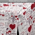thumbnail image 4 of Vintage Valentine Dog Crate Cover, I Love You in Several Languages with Paint Drops and Hearts, Easy to Use Pet Kennel Cover Small Dogs Puppies Kittens, 7 Sizes, Vermilion Plum Off White, by Ambesonne, 4 of 6