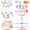 thumbnail image 4 of Naler 40 Pcs Assorted Unicorn Party Favors Set for Kids Girls Christmas Birthday Gift Games Prizes, 4 of 9