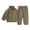Khaki, variant on oqasdz Baby Boy Outfits Child 2PCS Solid Color Long Sleeve Hoodie Sweatsuit and Elastic Waist Shorts Casual Loose Tracksuit Size 2-3 Y