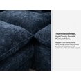 thumbnail image 1 of Newest 108" L-Shaped Chenille Sectional Sofa, Blue 3-Seat Modular Cloud Couch with Ottoman & Pillows for Living Room, 1 of 1