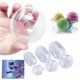 thumbnail image 2 of Bola de plástico transparente para rellenar, adorno de bola hueca, bola a presión, adornos navideños, bola transparente, boda rellenable, 30 Uds. TUNC Sencillez, 2 of 5