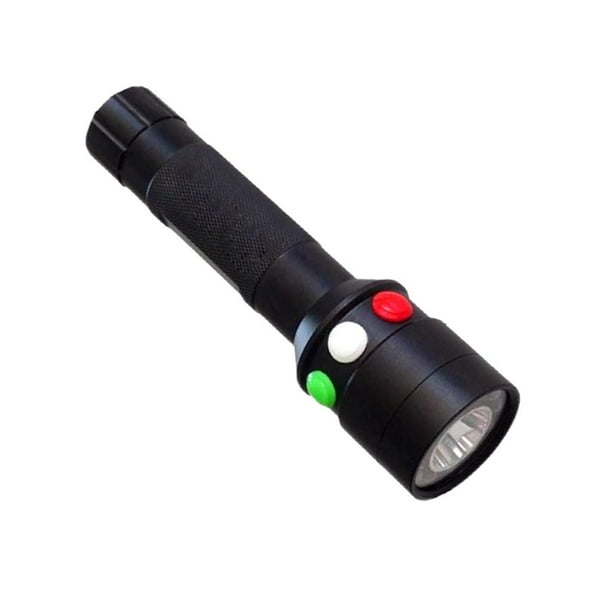 Antorcha LE blanca / verde / roja / amarilla para Aventura, Camping re Cola Linterna LED Insertar 3 modos