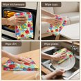 thumbnail image 5 of 2 Pcs Pioneer Flower Floral Print Pattern Kitchen Towels, Funny Microfiber Dish Towel Set, 18" X 26" Tea Towels, 5 of 6