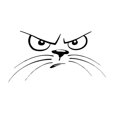 thumbnail image 2 of Not Happy Cat Face Animal Car Stickers Funny Car Decals, 2 of 3