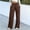 Brown, variant on Women's High Waist Draped Wide Leg Pants, High Stretch Breathable Straight Leg Trousers for Daily Commute & Office Wear Brown S