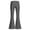 Grey#9527, variant on BOOMNY Girls Flared Pants Slim Fit Preppy School Uniform Pants for Kids Trendy High Waisted Solid Y2K Dance Bell Bottoms With Pockets