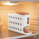 thumbnail image 4 of Caja organizadora de huevos deslizante con ruedas para la puerta del refrigerador | Organizador de huevos apilable con tapa extraíble, 4 of 6