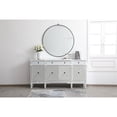 thumbnail image 2 of 72 inch mirrored credenza in antique white, 2 of 10