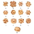 thumbnail image 4 of Vogacara Rompecabezas de juguete intelectual, rompecabezas de enclavamiento, juguetes de madera, regalo dulce de bambú, tamaño compacto, tipo Type3 NO3, 4 of 6