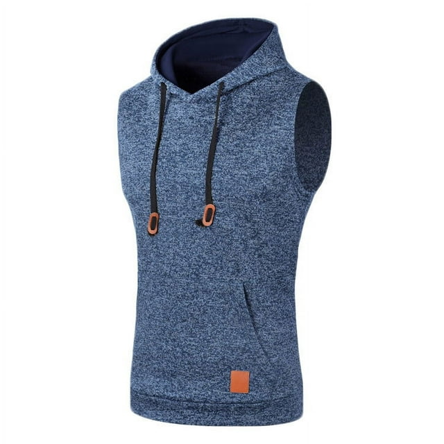 aidice Débardeurs à Capuche pour Hommes Sans Manches Ajustement Régulier Printemps Été T-Shirts de Course Athlétiques