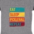 thumbnail image 3 of Inktastic Eat Sleep Pickleball Repeat Boys or Girls Baby Bodysuit, 3 of 4