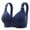 Dark Blue, variant on Bralettes for Women Support Padded Wireless Bras Wider Adjustable Straps Support Comfort Bra for T Shirts (XL, Red)