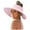 Pink, variant on Womens Sunshade Hat Korean Edition Women Open Top Big Sunscreen Sun Hat No Top Foldable Hat