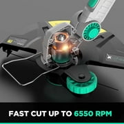 Litheli 20V 12 Cordless String Trimmer, Battery Powered Grass Trimmer & Wheeled Edger with 2.0Ah Battery and Charger