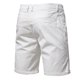 thumbnail image 5 of Ceisia Gift Men's All-Season Casual Shorts - Solid Color Elastic Waist Straight Tube Slim Linen Breathable Work Pants, 5 of 7