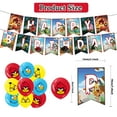 thumbnail image 3 of 32 Pcs For Angry Birds Cartoon-Themed Birthday Decorations and Party Favors Set – Includes Banner, Cake Topper, 12 Cupcake Toppers, and 18 Balloons for Celebration Events, 3 of 5