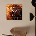 thumbnail image 4 of 10 Inch Wall Clock Battery Operated Silent Clock Decorative for Office, Kitchen, Outdoor, Living Room，Lion Animal Multicolor, 4 of 4