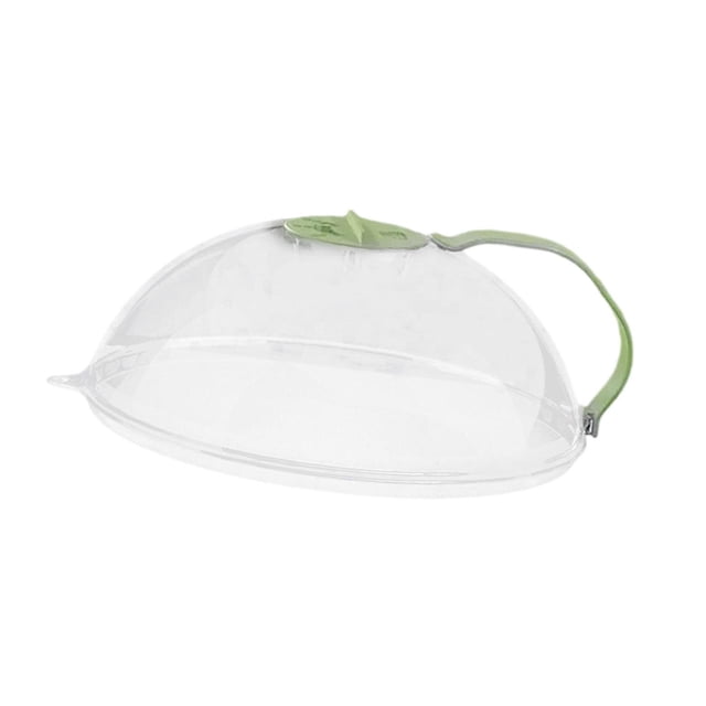Tapa antisalpicaduras para microondas, resistente al calor, reutilizable, ahorra espacio y protege de salpicaduras de alimentos. Verde