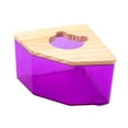 thumbnail image 2 of Esquirla Hamster Sand Bath Box Easy to Clean Acrylic for Gerbil Little Animal Hamster Violet, 2 of 8