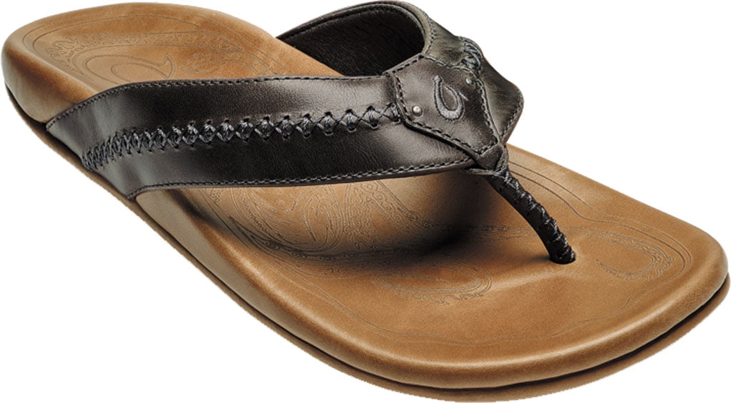 OluKai Mea Ola Flip Flop Charcoal/Fox 