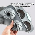thumbnail image 3 of 6-Cavity Christmas Wreath Silicone Mold for Cupcakes & Soap Making – Festive Holiday DIY Baking Tray, Easy Release & Food Safe, 3 of 6