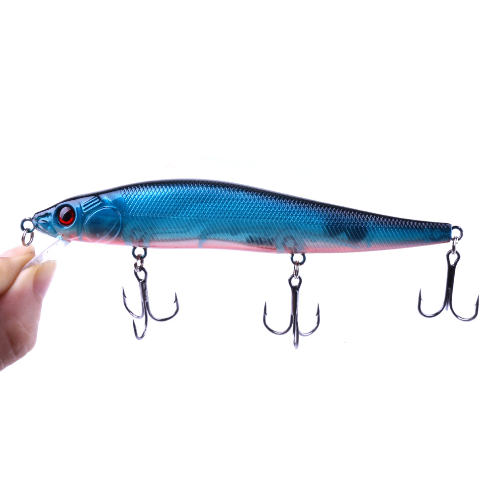 HENGJIA Fishing Deep Diving Fishing Lures Swimbait Sinking Minnow Lure Freshwater Jerkbait Lure 10Pcs/kit