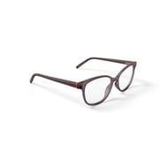 Bio Eyes Women's BE223 Geranium Round Prescription Eyeglasses with Case, Pink Crystal