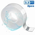 thumbnail image 4 of 2Pcs 2Mm×1Cm×1M Nano Tape Double Sided Tape Reusable Waterproof Adhesive Tape, 4 of 9