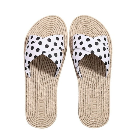 

Womens Summer Ladies Slippers Polka Dot Polka Dot Holiday Beach Shoes Summer Open Toe Slide Sandals Comfortable Flats Flip-Flops Sandal Casual Platforms Wedge Sandals Boho Dressy Heeled Sandals A9