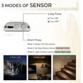 thumbnail image 4 of 80led Closet Light, Motion Sensor Light, Adjustable Brightness With 3 Colors, Usb Rechargeable, Wireless, Suitable For Cabinets, Kitchens, Hallways Ba, 4 of 5