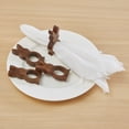 thumbnail image 2 of Way to Celebrate 8-Piece Cotton Napkin and Napkin Ring/Place Card Holder Set, Cream, 2 of 6