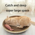 thumbnail image 4 of Leodye 1PCS Round Cardboard Scratching Post - Thickened, Non-Shedding Scratching Basin & Bed in One, 4 of 6