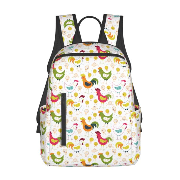Disketp Chickens A Mochila Ligera e Impermeable, Mochila de Día Resistente para Viajes, Senderismo y Uso Diario para Hombre y Mujer