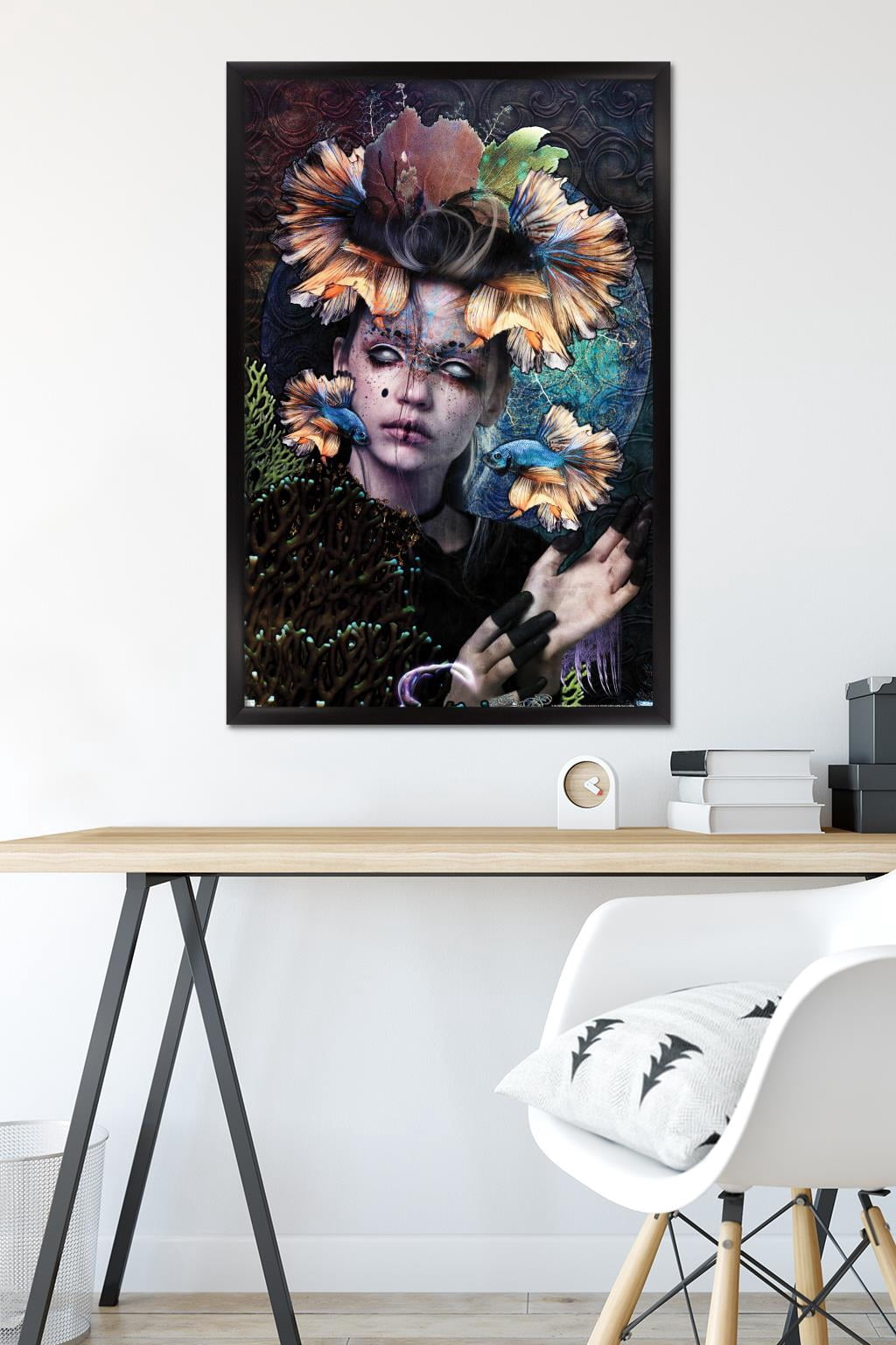Jena DellaGrottaglia: Cosmic Zodiac - Pisces Wall Poster, 22.375" x 34" Framed