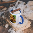 thumbnail image 5 of 3dRose, Patriotic American World War II Vintage 1940s Uncle Sam Armed Forces, 15oz Two-Tone Blue Mug, 5 of 7