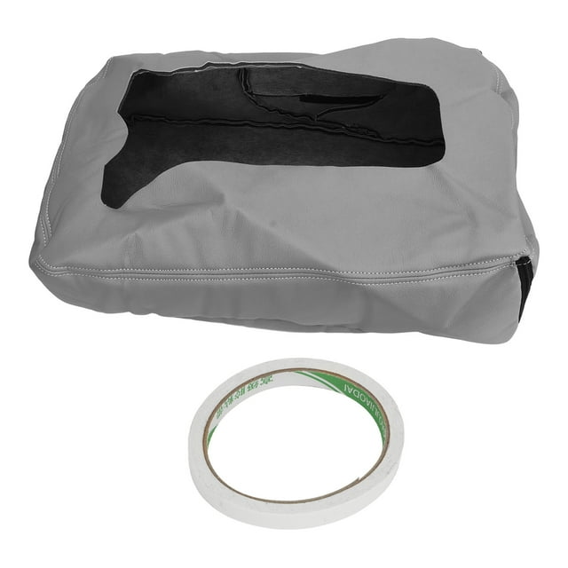 Funda para reposabrazos de asiento auxiliar, elegante, cómoda, protectora al tacto, resistente, de repuesto con diseño de cremallera para Chevy Suburban Grey