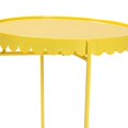 thumbnail image 3 of Mesa auxiliar Baxton Studio Laverne de metal amarillo 40 x 40 x 45 cm, 3 of 9