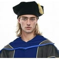 thumbnail image 5 of Misscom Graduation Doctoral Tam Velvet 8 Sided Unisex Graduation Cap Hat with Gold Bullion Tassel, 5 of 5