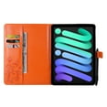 thumbnail image 3 of Dteck Smart Case for iPad mini (A17 Pro) 8.3 inch 2024 / iPad mini 6th Gen,Magnetic Butterly Pattern PU Leather Card Holder Wallet Kickstand Hybrid Protective Cover for iPad mini 6/mini 7,Orange, 3 of 6