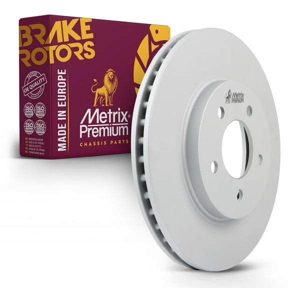 Metrix Premium Chassis Parts -Front Coated Vented Disc Brake Rotor Fits Ford Escape,Mercury Mariner,Mazda Tribute,Replacement 09.A401.11,Made in Europe
