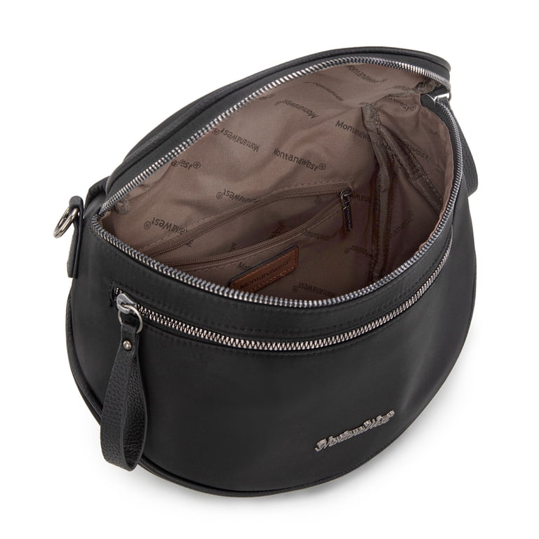 Montana West Large Crossbody Bag, Black Waterproof Sling Purse photo 2