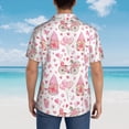 thumbnail image 4 of Sikiie gnome couple Print Men's Hawaiian Shirt, Summer Beach Button Pocket Short Sleeve T-Shirt,, 4 of 7